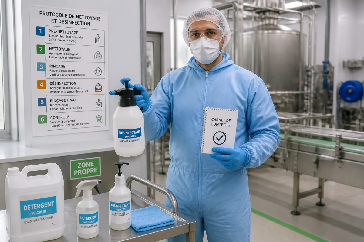 nettoyage et désinfection dans l'industrie agroalimentaire