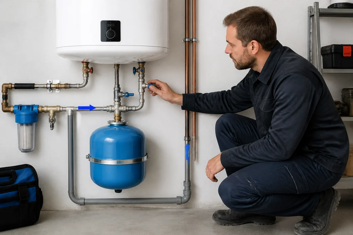 Vase d'expansion sanitaire et prévention des pannes d'eau chaude